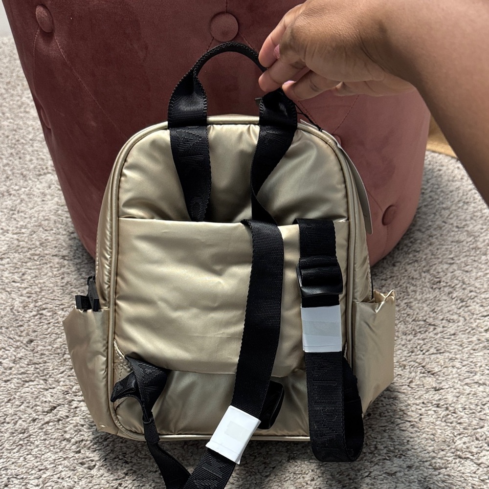 Calpak Metallic Gold Backpack - Picture 6 of 8